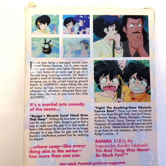 Vintage Ranma 1/2 Soap Gets in Your Eyes VHS 1997 Anime English Dubbed V-RHB011 - Picture 7 of 10
